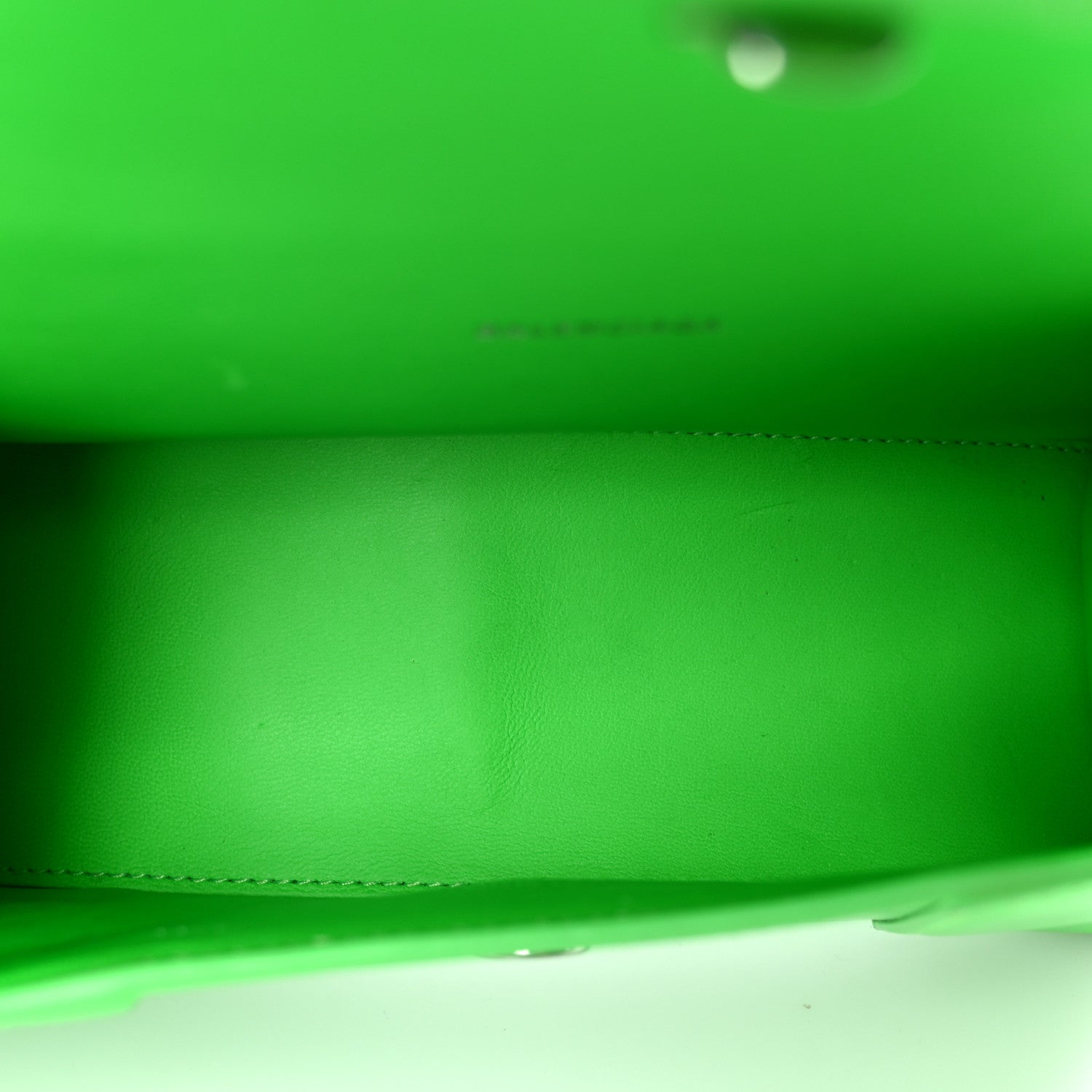 Balenciaga Shiny Box Calfskin Hourglass Top Handle Bag XS Fluo Green 4 of 11