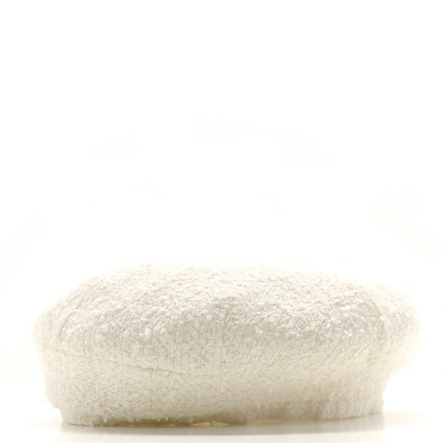 Metallic Tweed CC Beret M Ivory