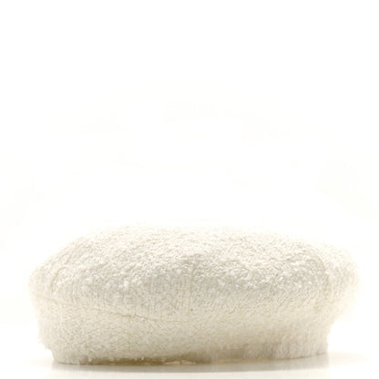 Chanel Metallic Tweed CC Beret M Ivory 5 of 9