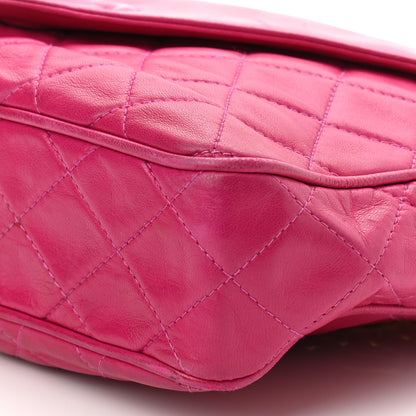 Chanel Lambskin Quilted Flap Tassel Camera Case Fuchsia 11 of 12