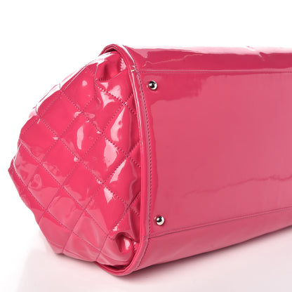 Chanel Vinyl Lipstick Ligne Accordion Tote Pink 5 of 15