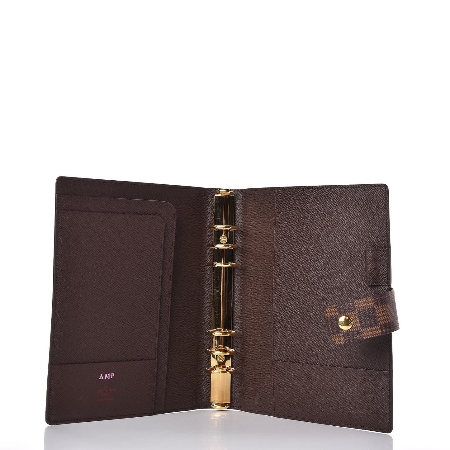 Damier Ebene Large Ring Agenda Cover