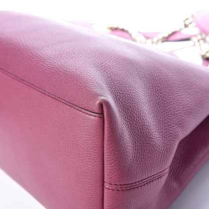 Gucci Pebbled Calfskin Medium Soho Chain Shoulder Bag Peonia Flower 12 of 13