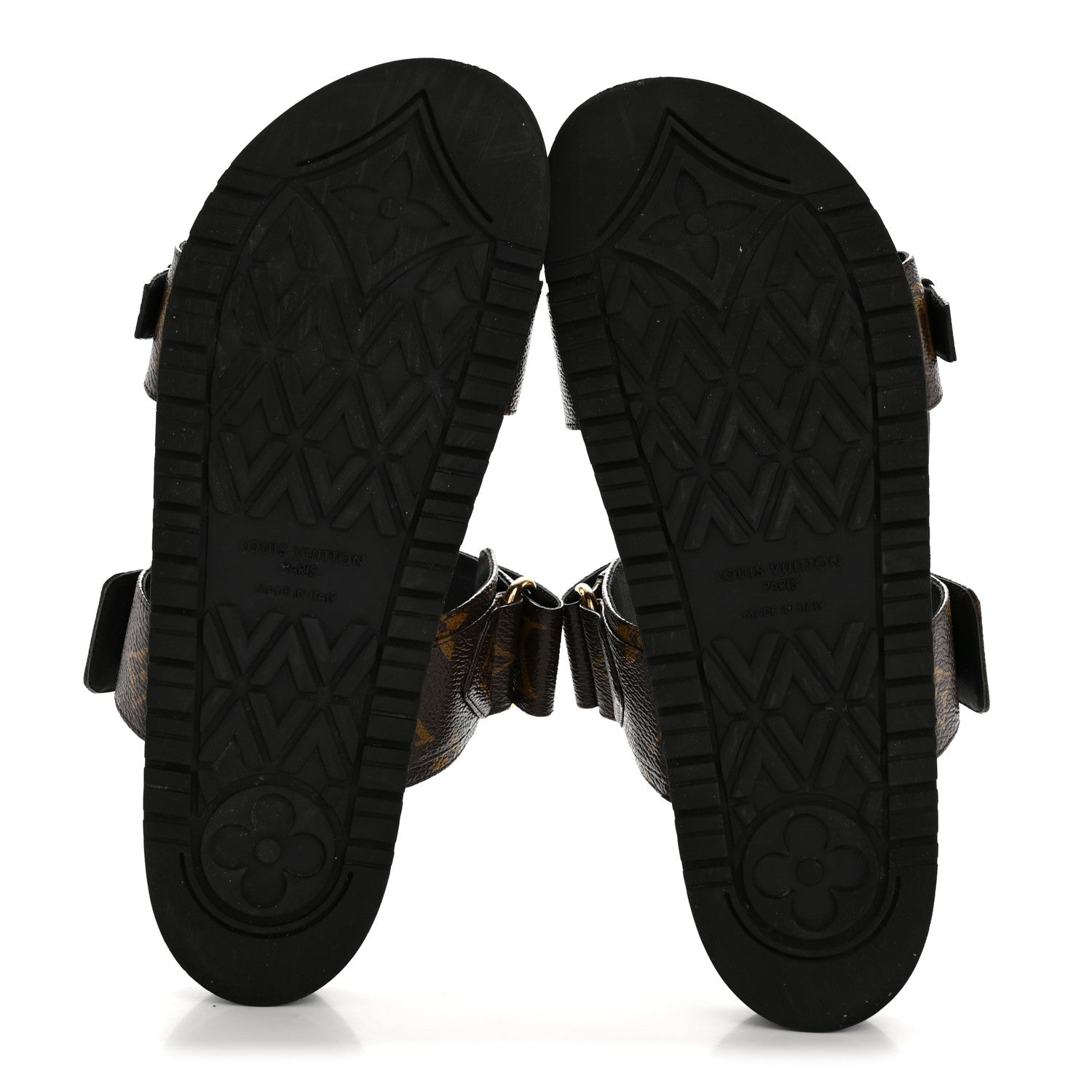 Louis Vuitton Monogram Bom Dia Mule Sandals 39 Black 6 of 10