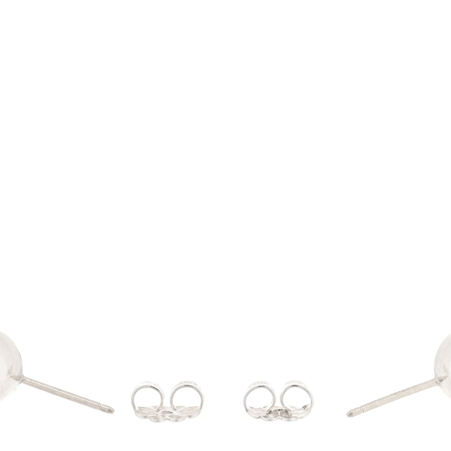 Tiffany Sterling Silver 8mm HardWear Ball Earrings 3 of 4
