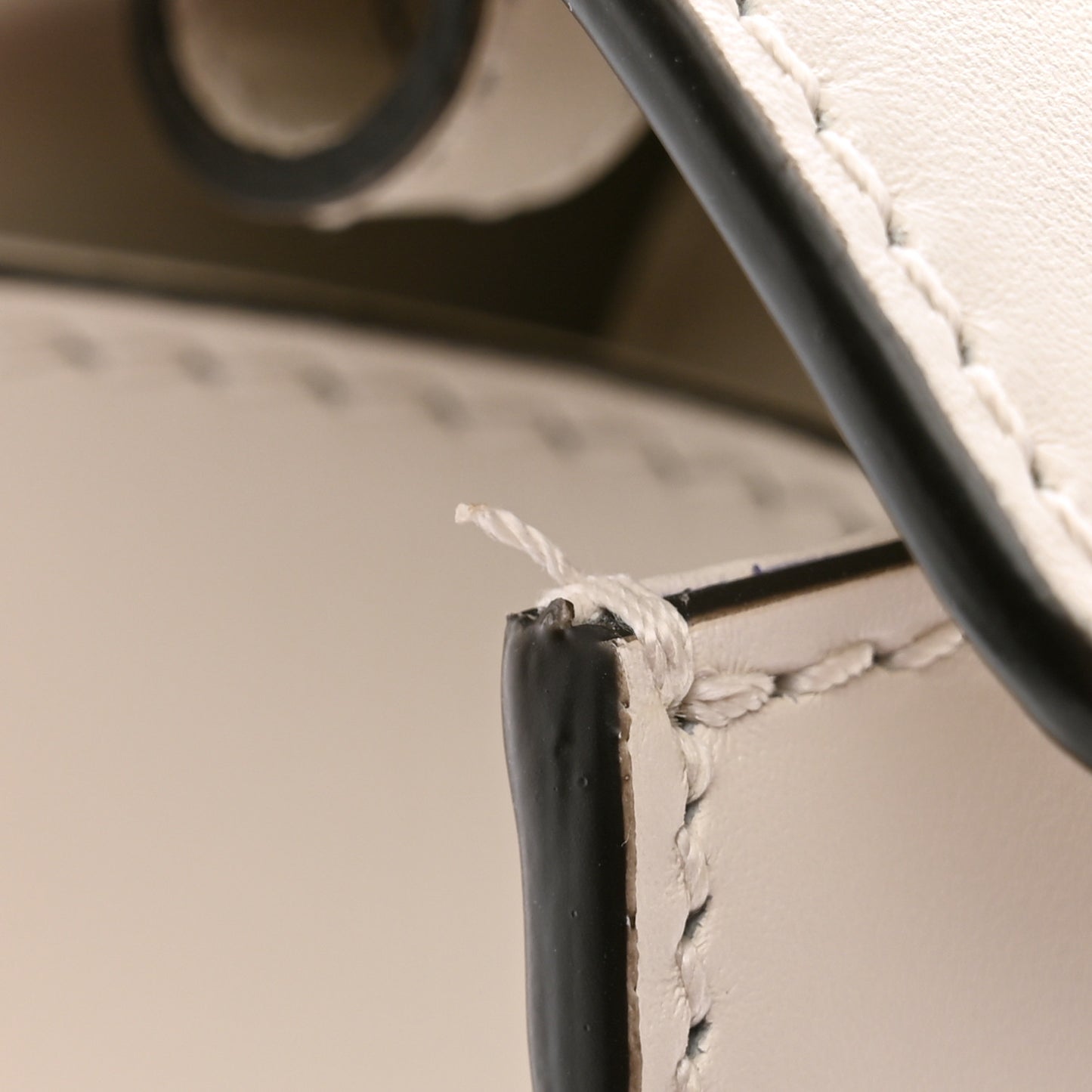 Calfskin Mini Sylvie Top Handle Bag White