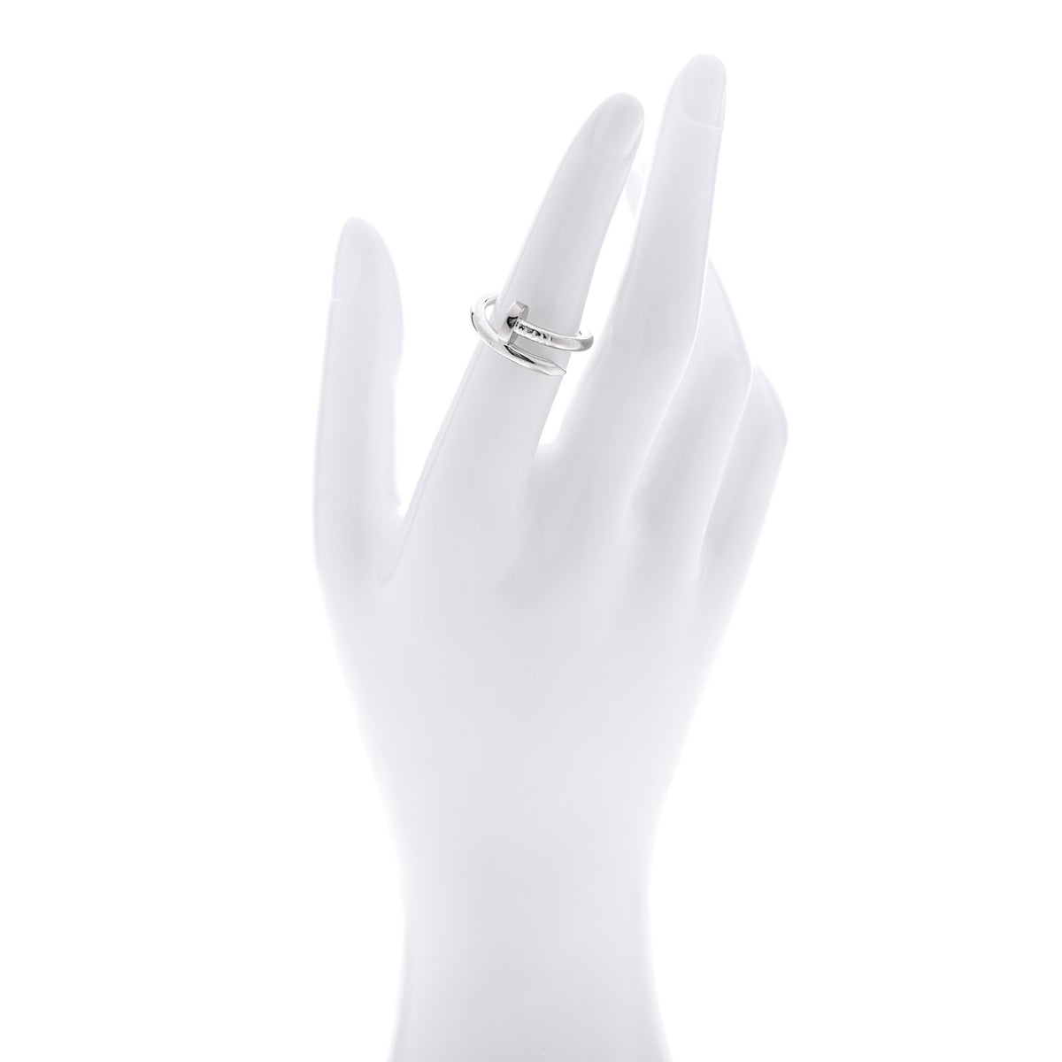 Cartier 18K White Gold Juste Un Clou Ring  52 6 2 of 5