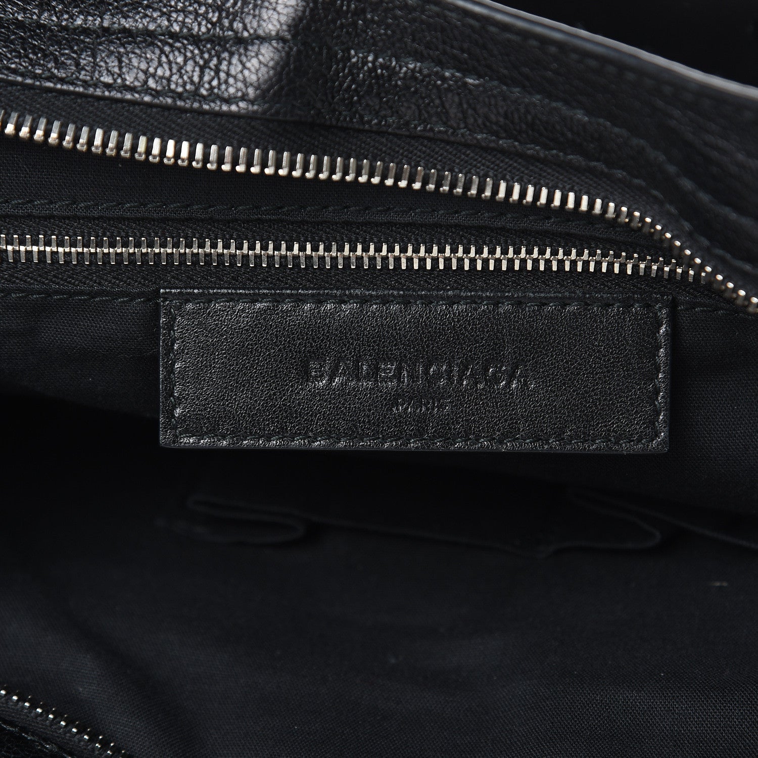 Balenciaga Chevre Silver Metallic Edge Hardware City Black 6 of 13