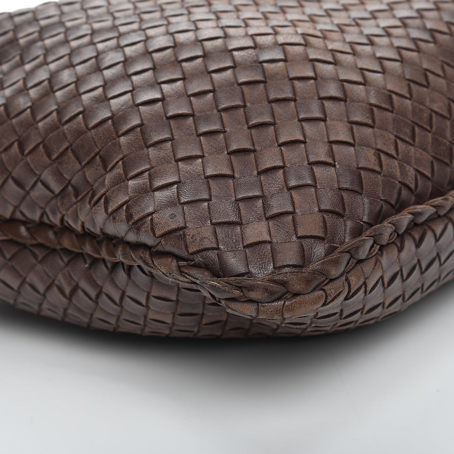 Nappa Intrecciato Large Veneta Hobo Ebano