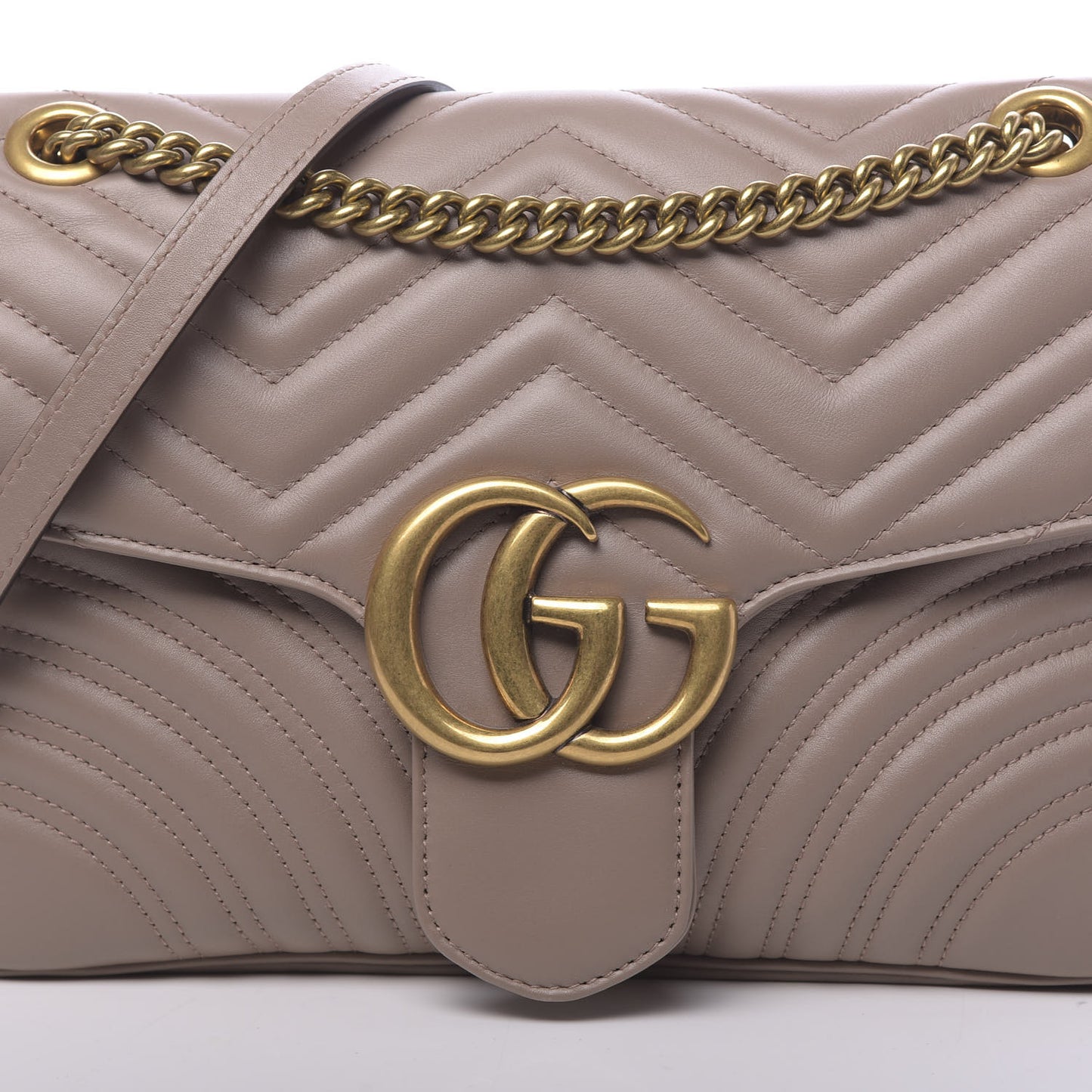 Calfskin Matelasse Medium GG Marmont Shoulder Bag Porcelain Rose
