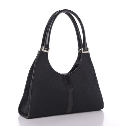 Gucci Monogram Bardot Shoulder Bag Black 3 of 9