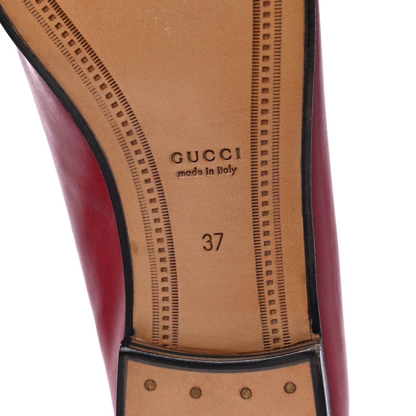 Lambskin Womens Brixton Horsebit Loafers 37 Hibiscus Red