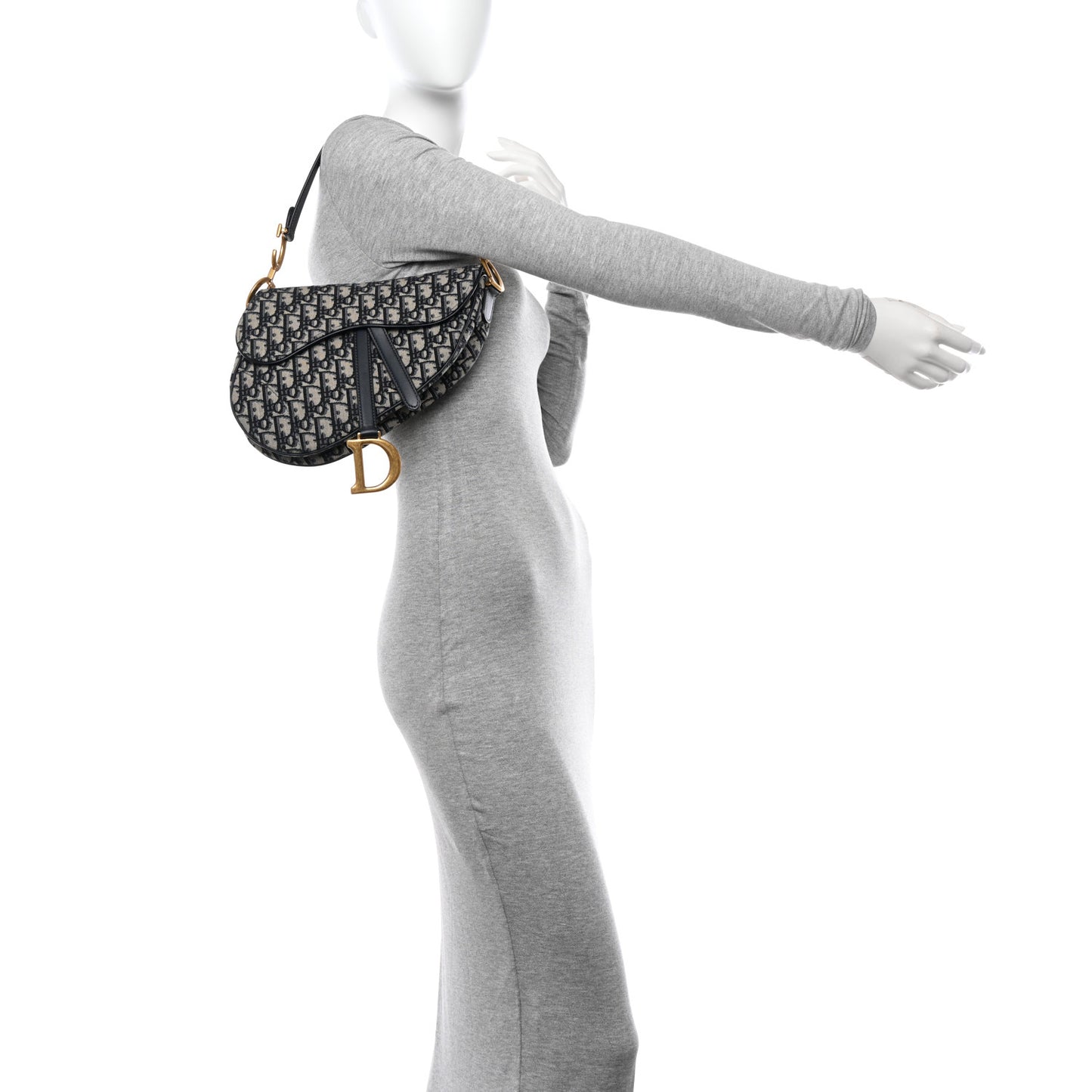 Oblique Saddle Bag Blue