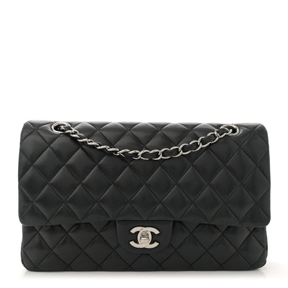 Chanel Lambskin Quilted Medium Double Flap Black 1 of 13
