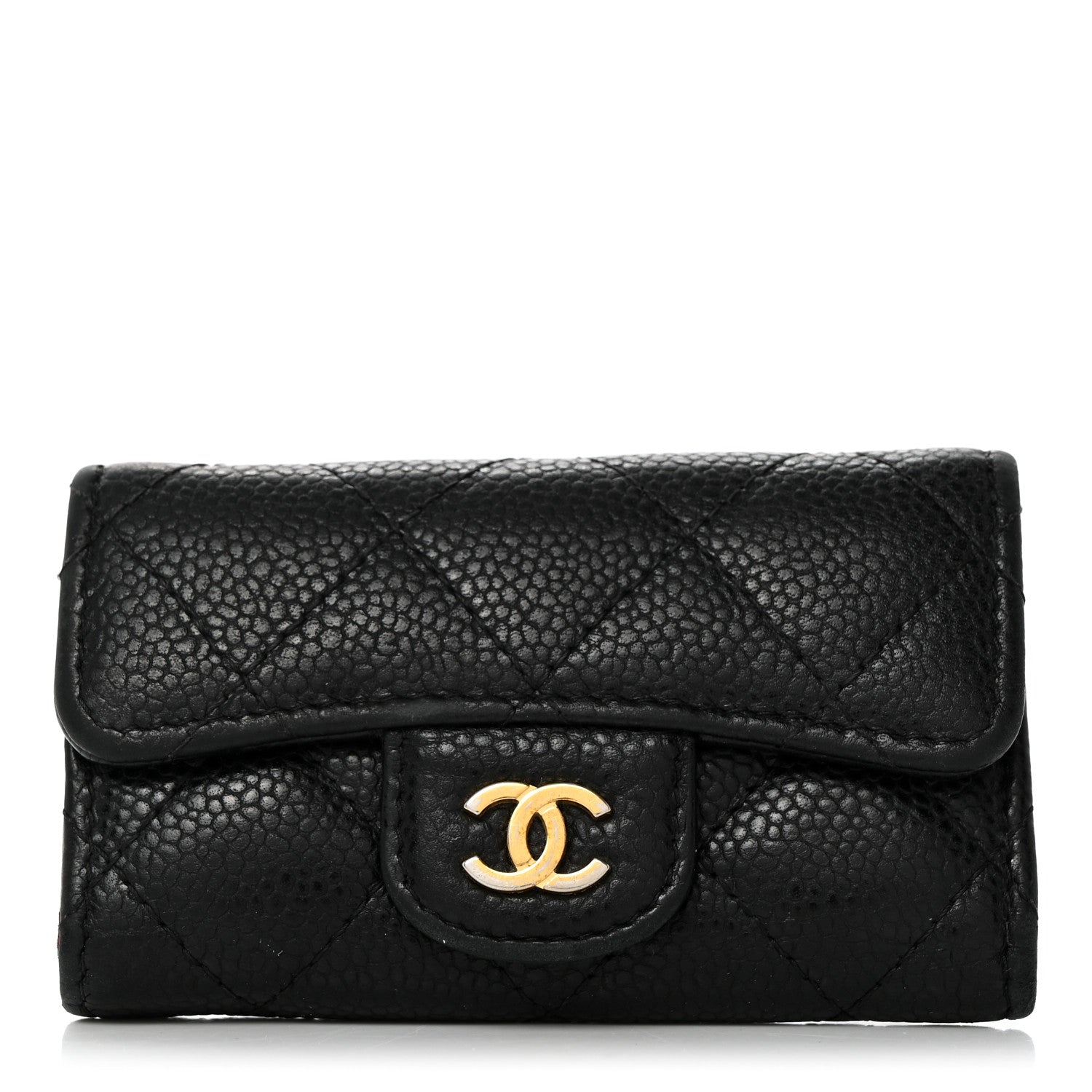 Chanel Caviar Quilted 6 Key Holder Black 1 of 10