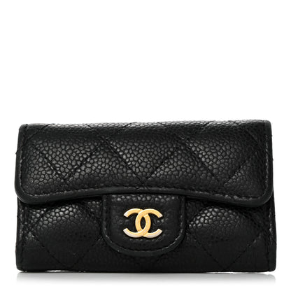 Chanel Caviar Quilted 6 Key Holder Black 1 of 10