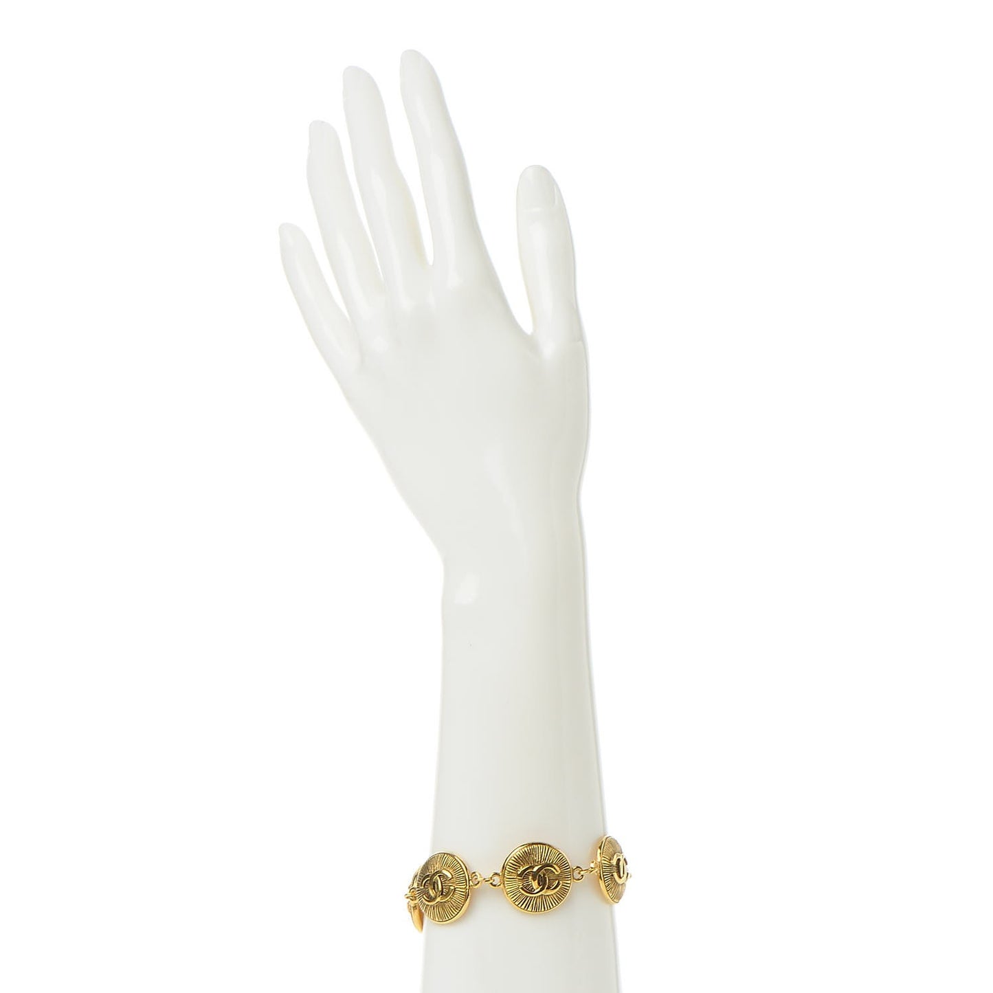 CC Medallion Bracelet Gold