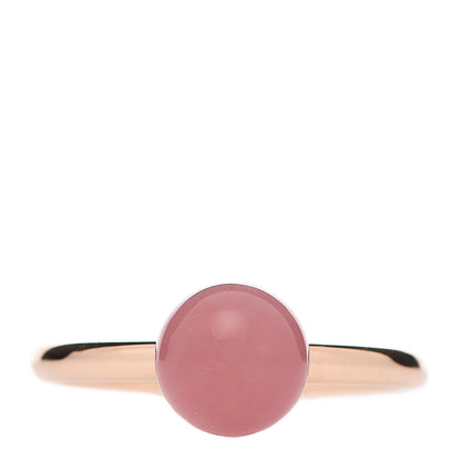 Tiffany 18K Rose Gold Rose Quartz HardWear Ball Ring 54 7 1 of 5