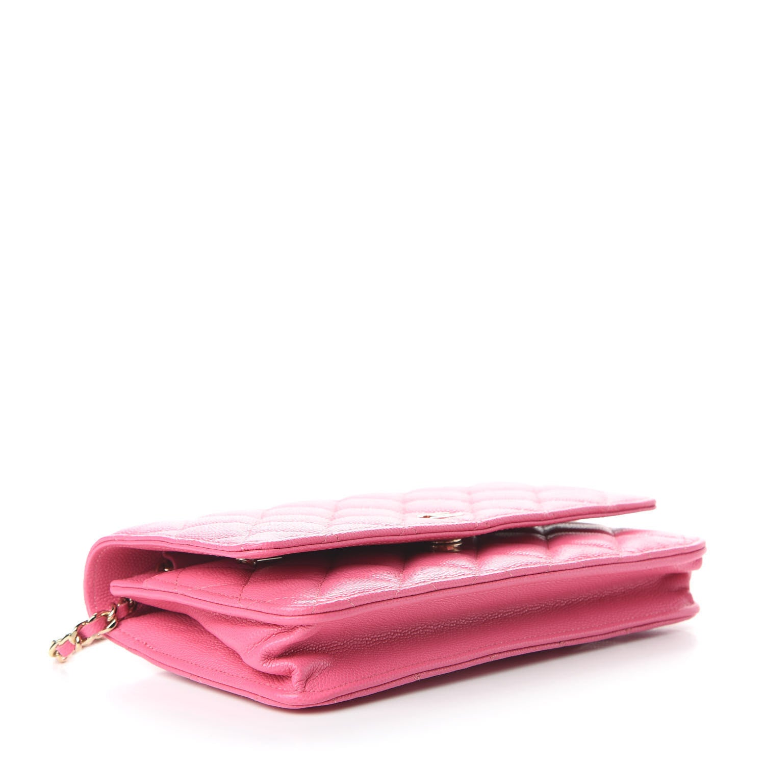 Chanel Caviar Quilted Wallet on Chain WOC Pink 4 of 10