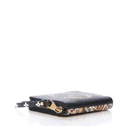 Louis Vuitton Monogram Giant Jungle Zippy Coin Purse Black 3 of 6