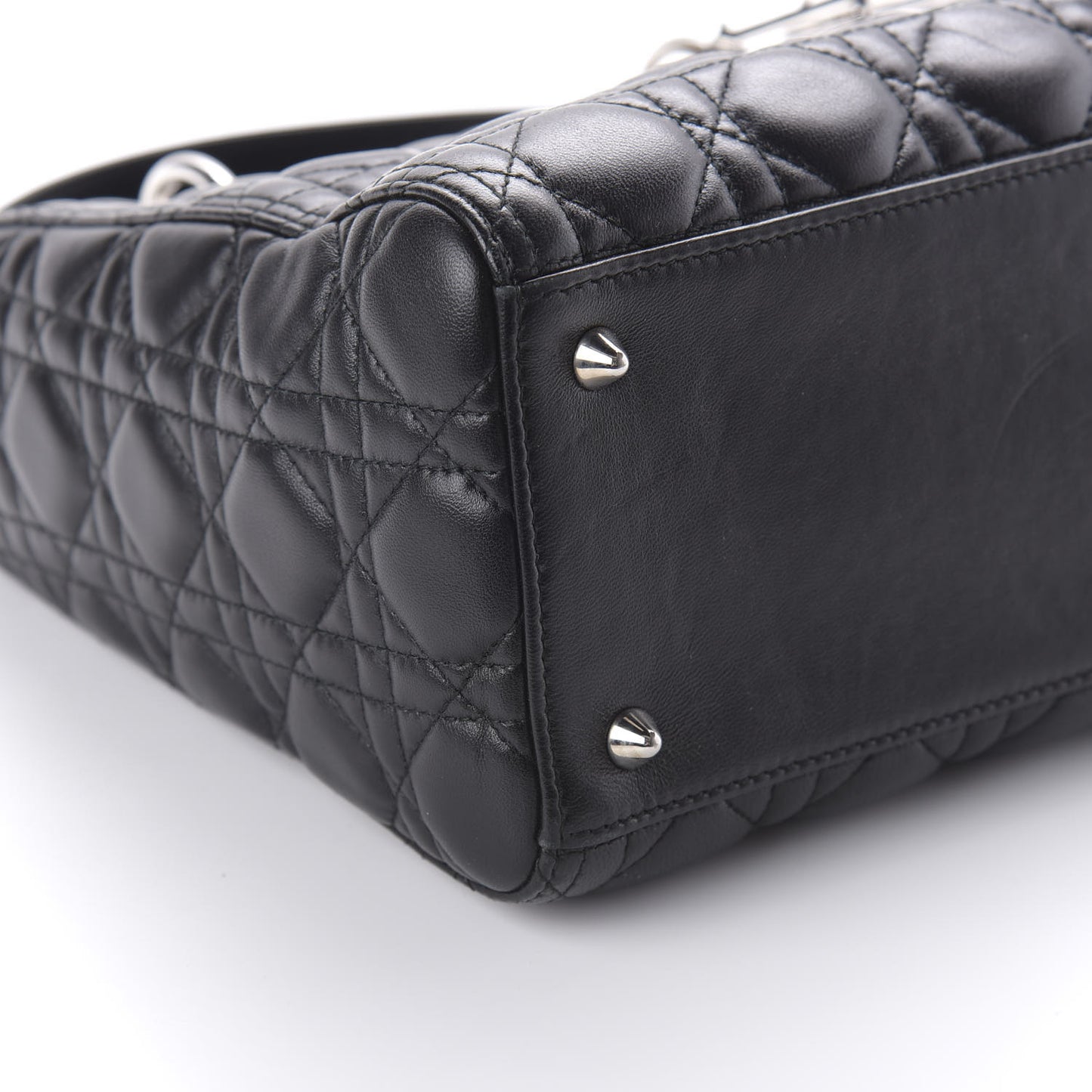 Lambskin Cannage Medium Lady Dior Black