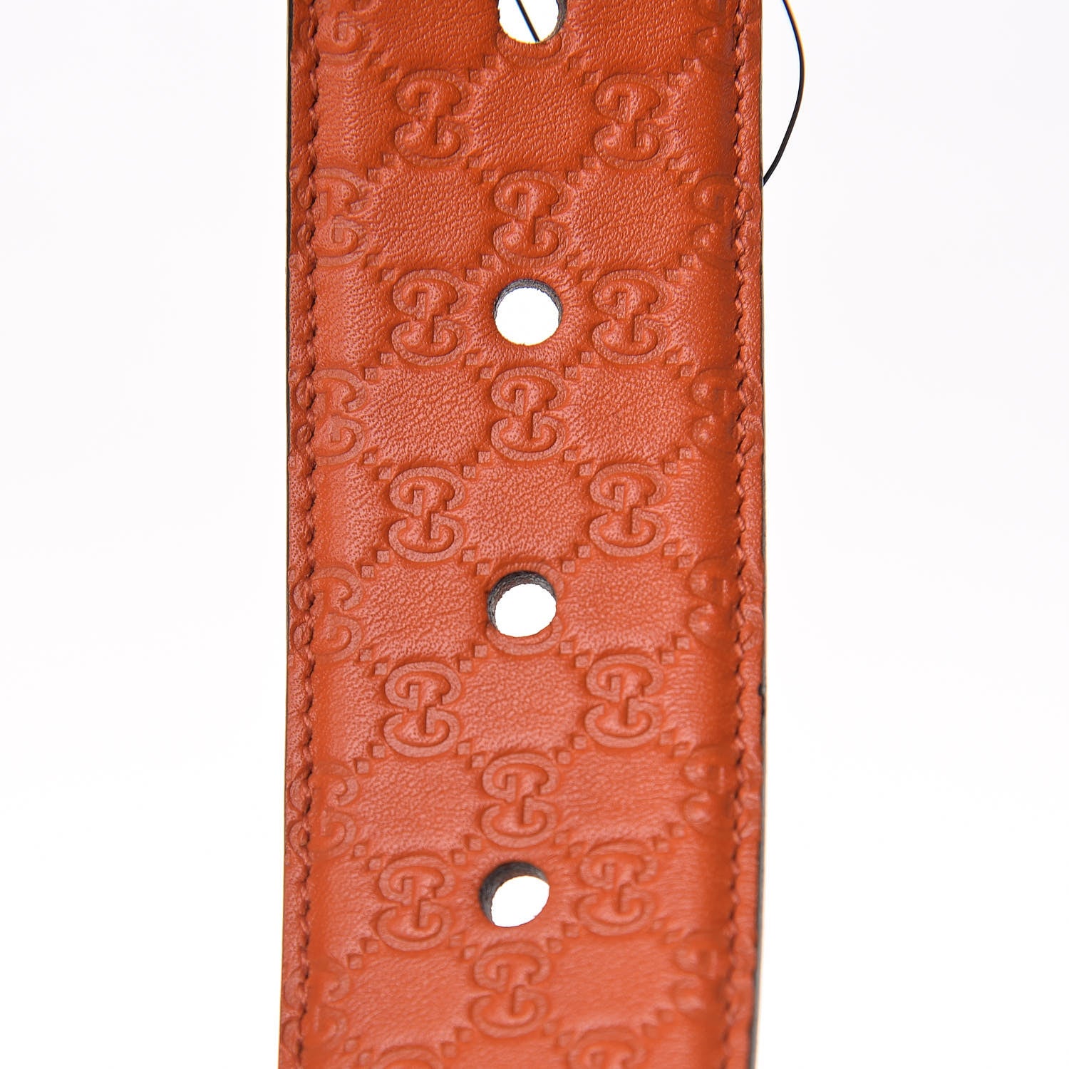 Gucci Soft Microguccissima 40mm Belt 95 38 Sun Orange 6 of 6