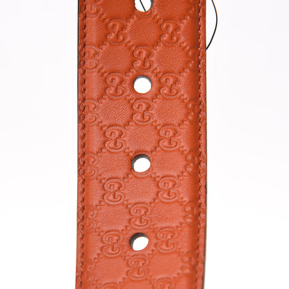 Gucci Soft Microguccissima 40mm Belt 95 38 Sun Orange 6 of 6