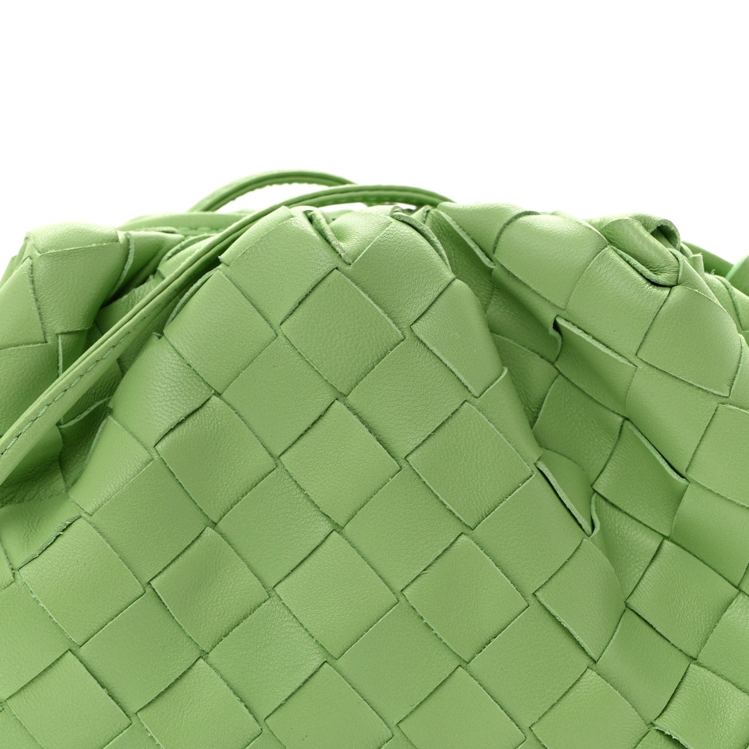 BOTTEGA VENETA パース Bottega Veneta Nappa Intrecciato The Mini Pouch Pistachio 1907280