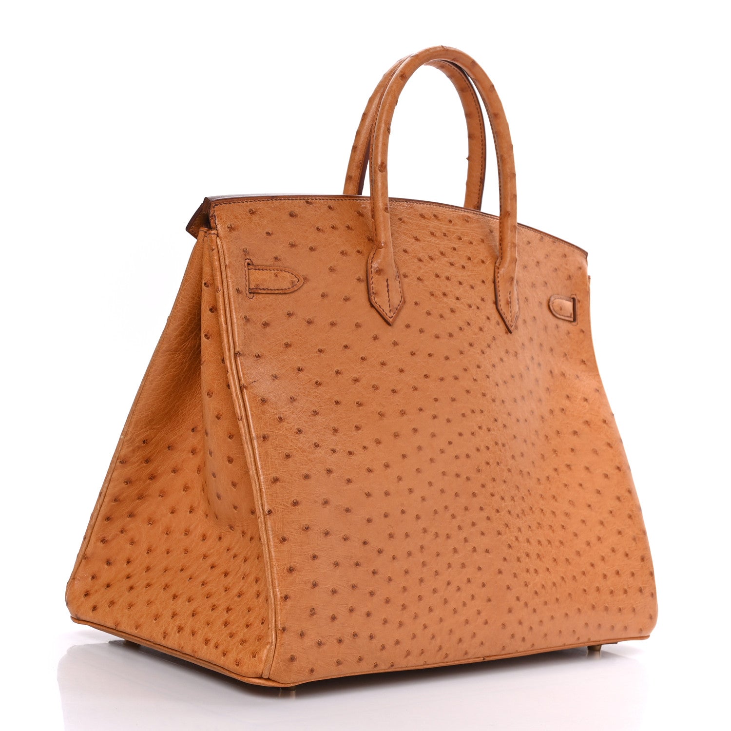 Hermes Ostrich Birkin 40 Gold 3 of 13