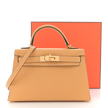 Hermes Epsom Mini Kelly Sellier 20 Paille 11 of 11