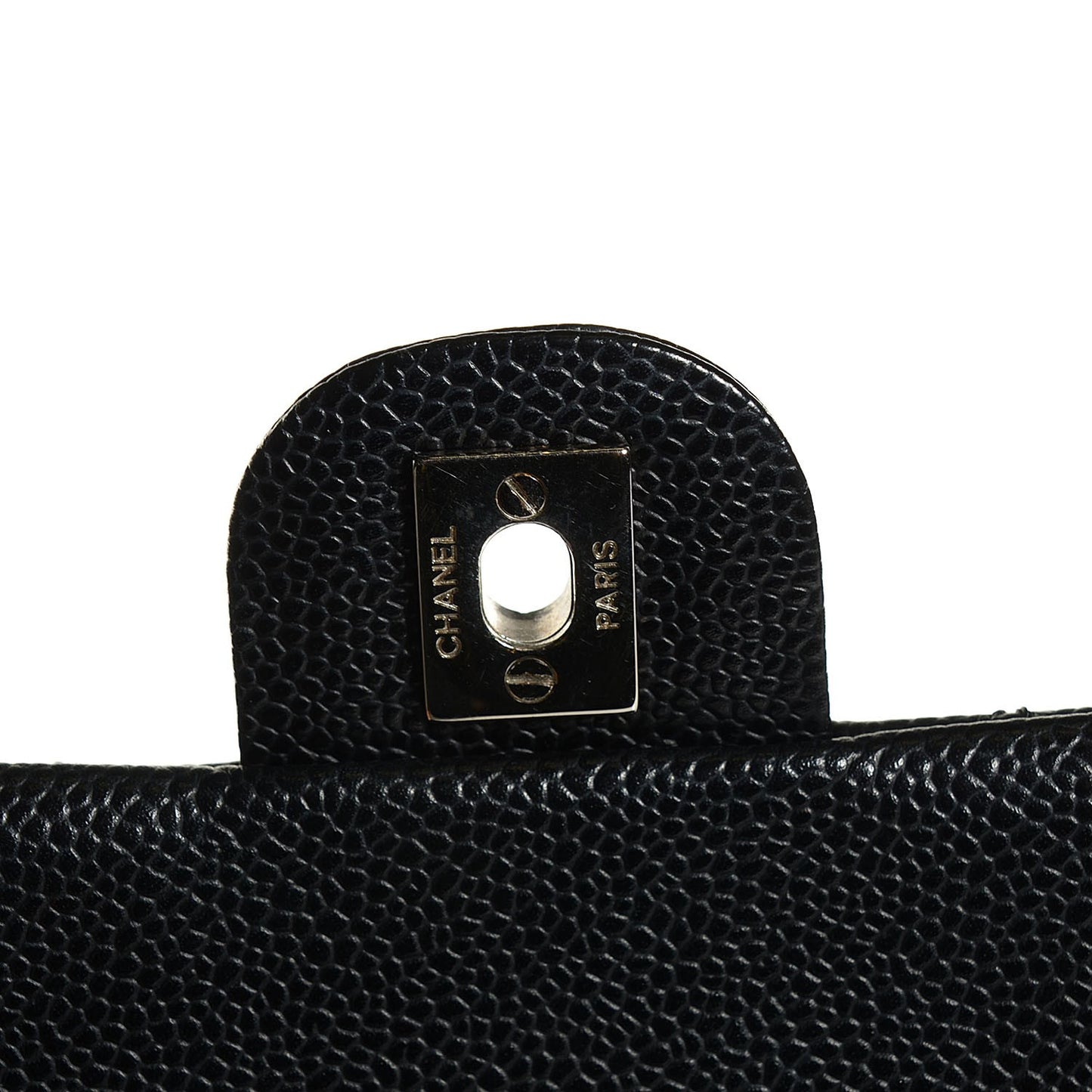Caviar Quilted Jumbo Kelly Flap Black