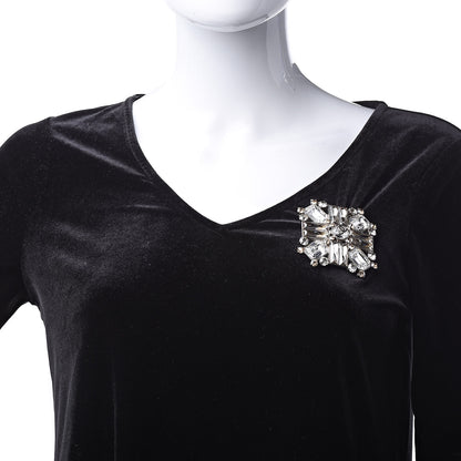 Chanel Swarovski Crystal Baguette Large CC Brooch Silver Gold 2 of 5