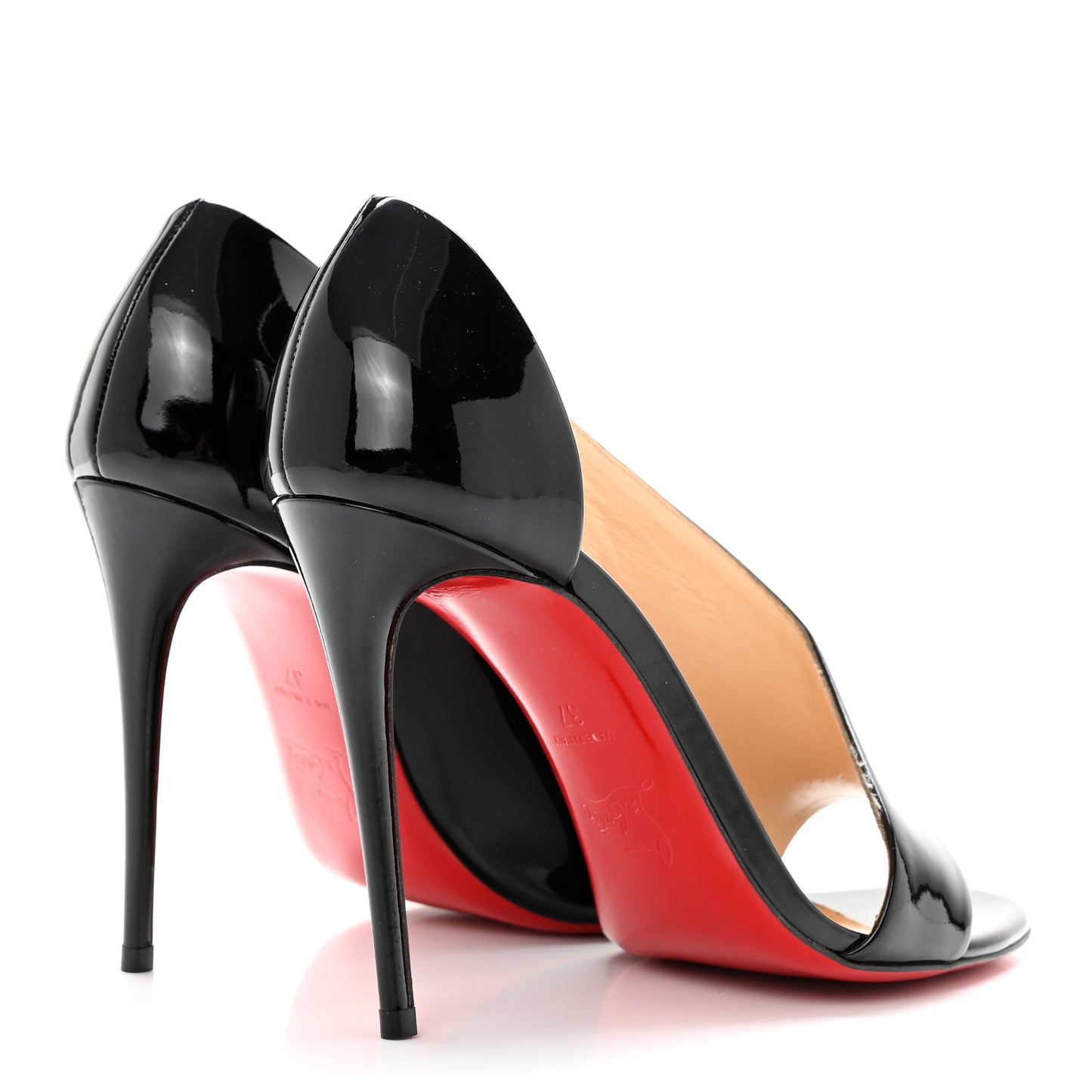 Patent Phoebe Asymmetric 100 Pumps 37 Black