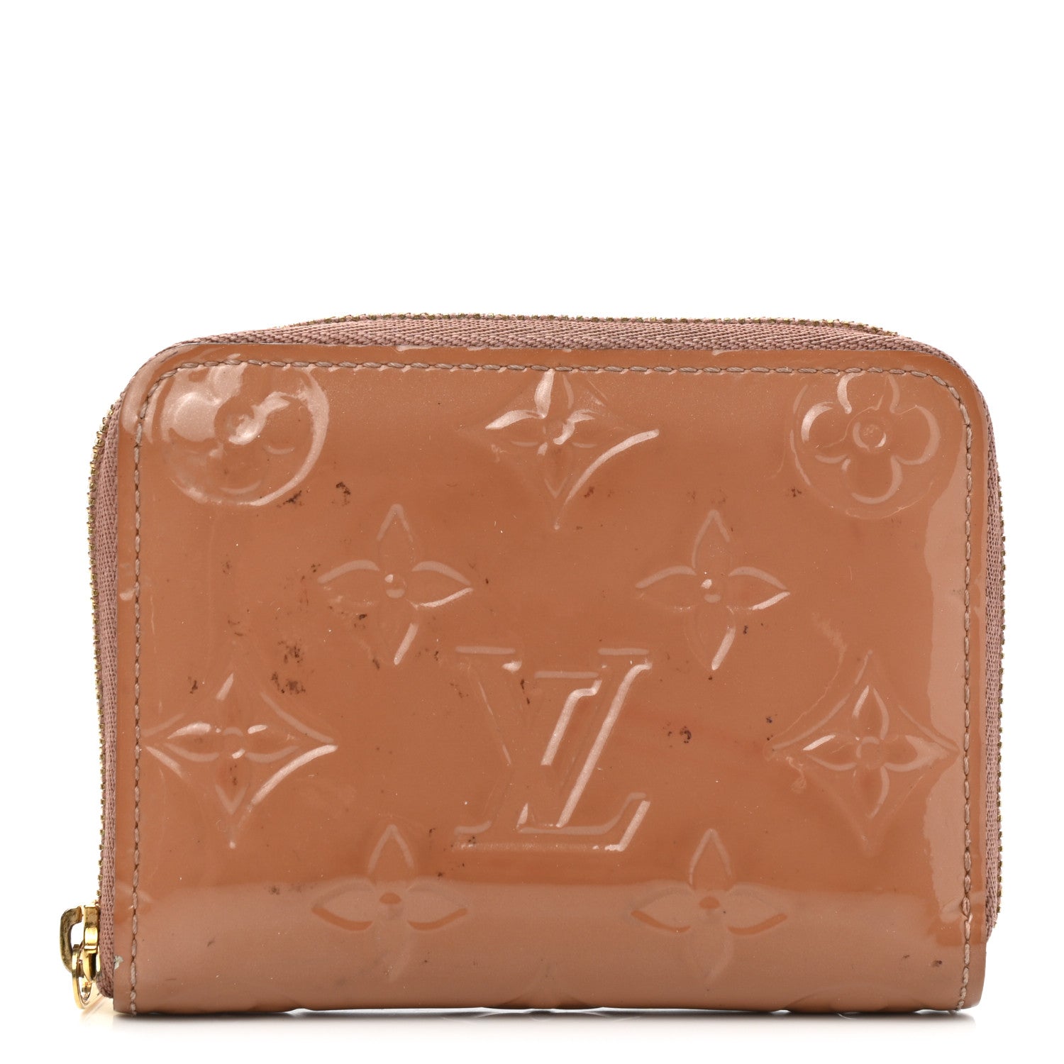 Louis Vuitton Vernis Zippy Coin Purse Rose Velours 1 of 8