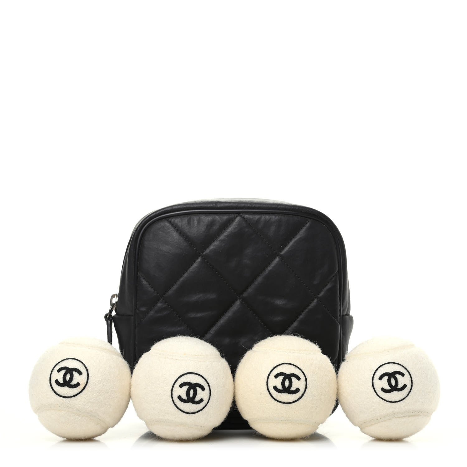 Chanel Tennis Balls Set of 4 and Pouch 1 of 9