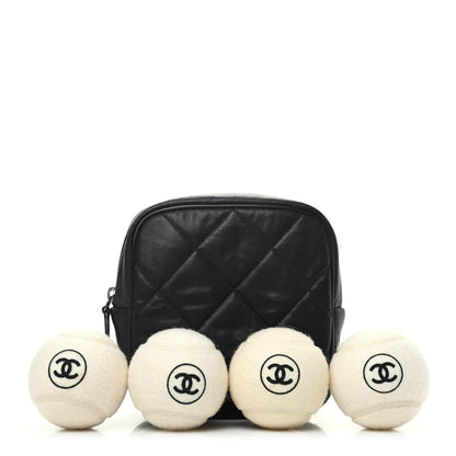 Chanel Tennis Balls Set of 4 and Pouch 1 of 9