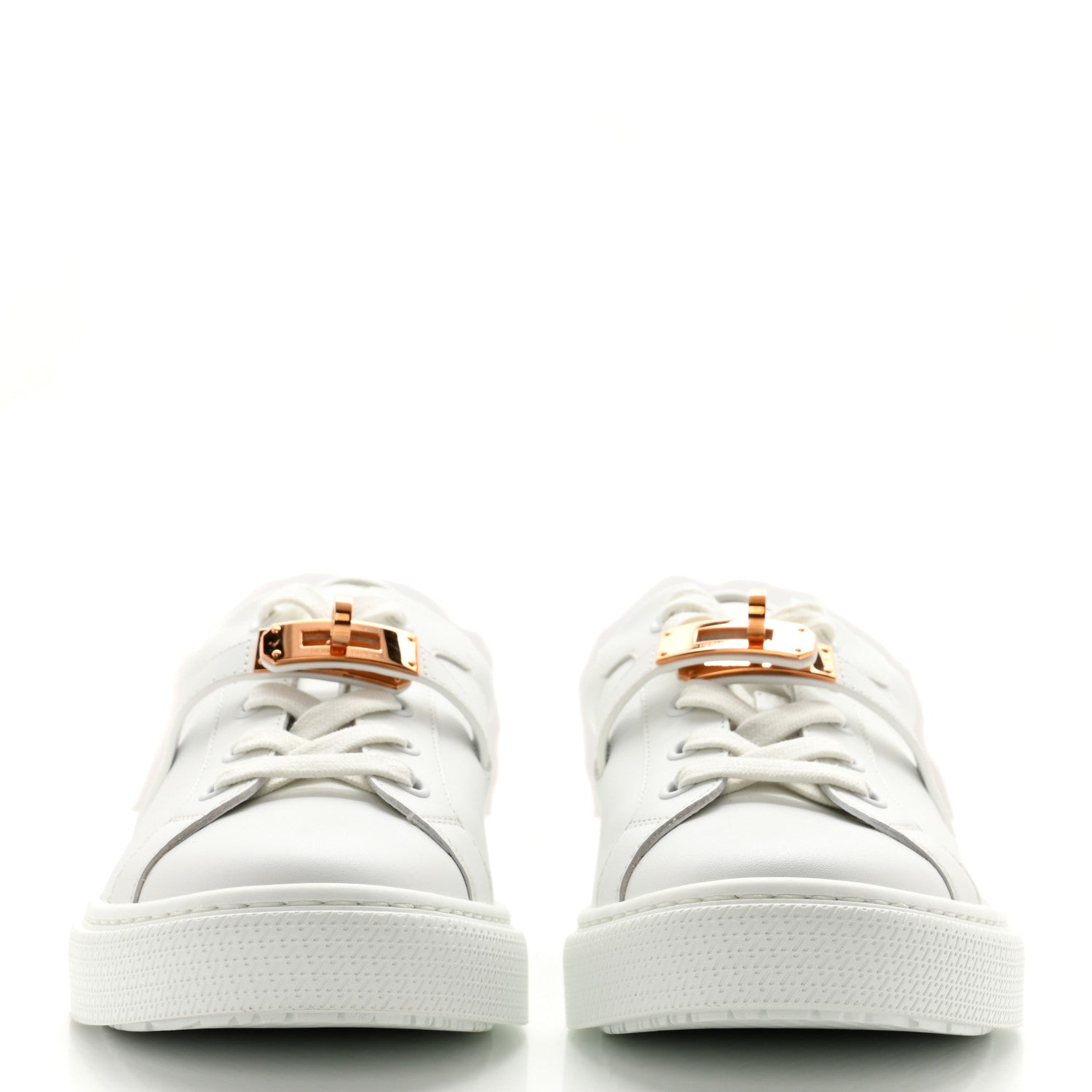 Hermes Calfskin Day Sneakers 37.5 White 2 of 11