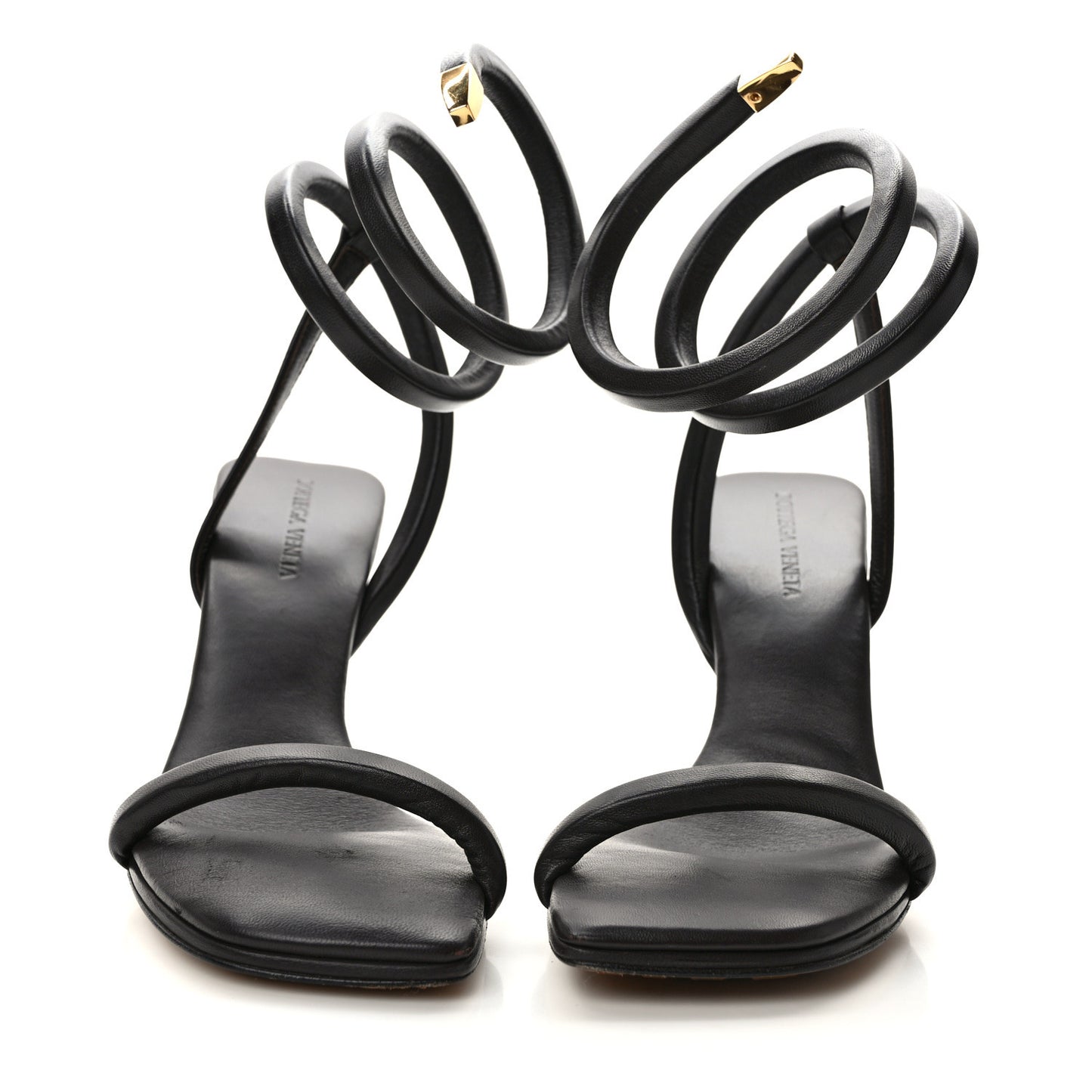 Nappa Spiral Sandals 40.5 Fondant