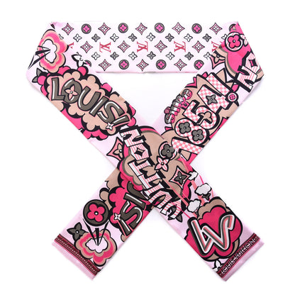 Louis Vuitton Silk Monogram Street Bandeau Rose 1 of 3
