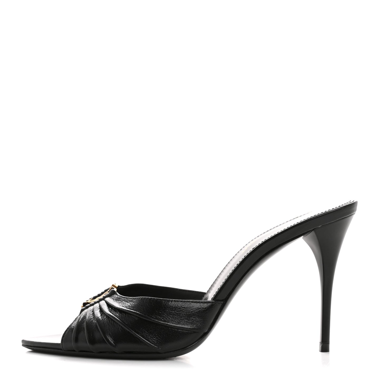 Nappa Sugar Babylone 90 Mules 36.5 Black