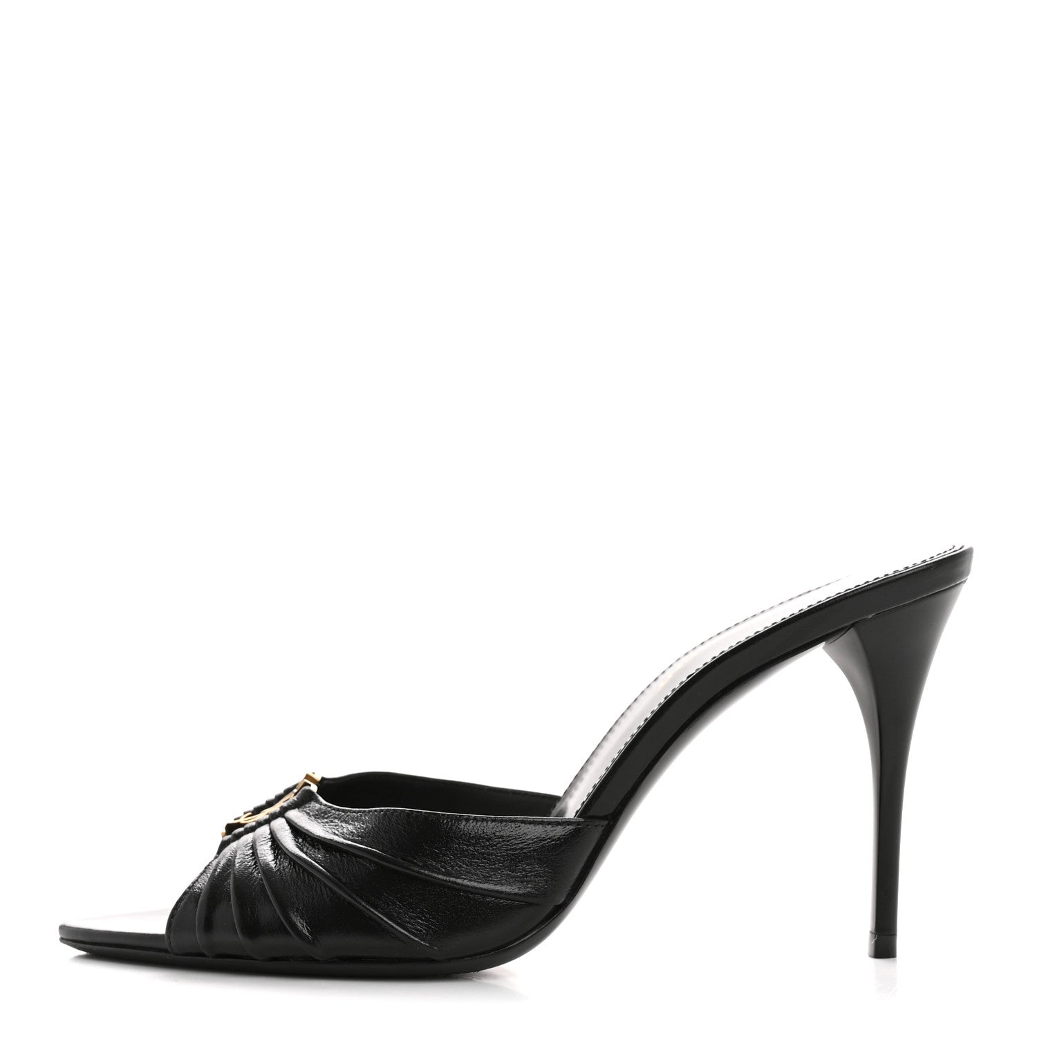 Saint Laurent Nappa Sugar Babylone 90 Mules 36.5 Black 1 of 11