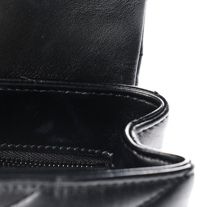 Saint Laurent Calfskin Y Quilted Monogram Toy Loulou Crossbody Bag Black 12 of 16