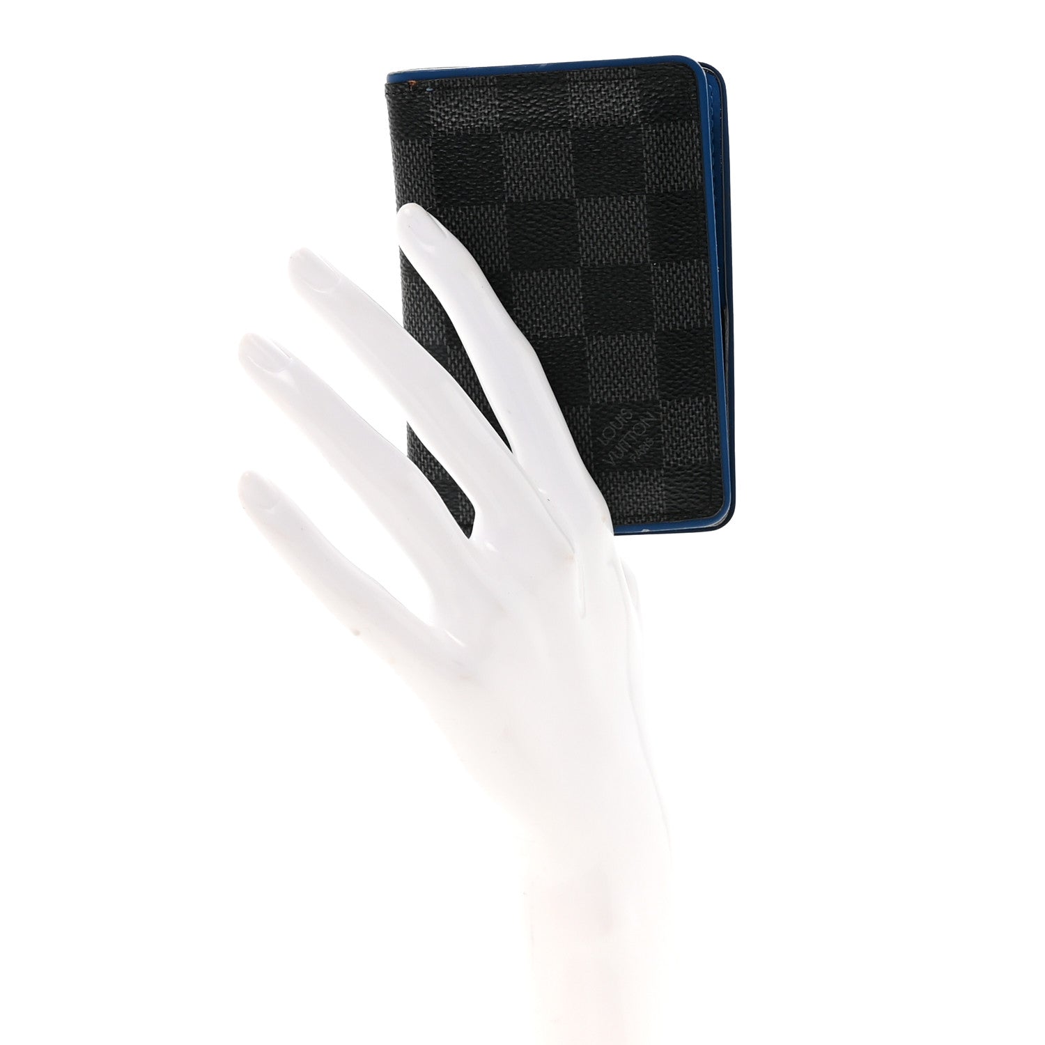 Louis Vuitton Damier Graphite Pocket Organizer Bleu Neon 2 of 6