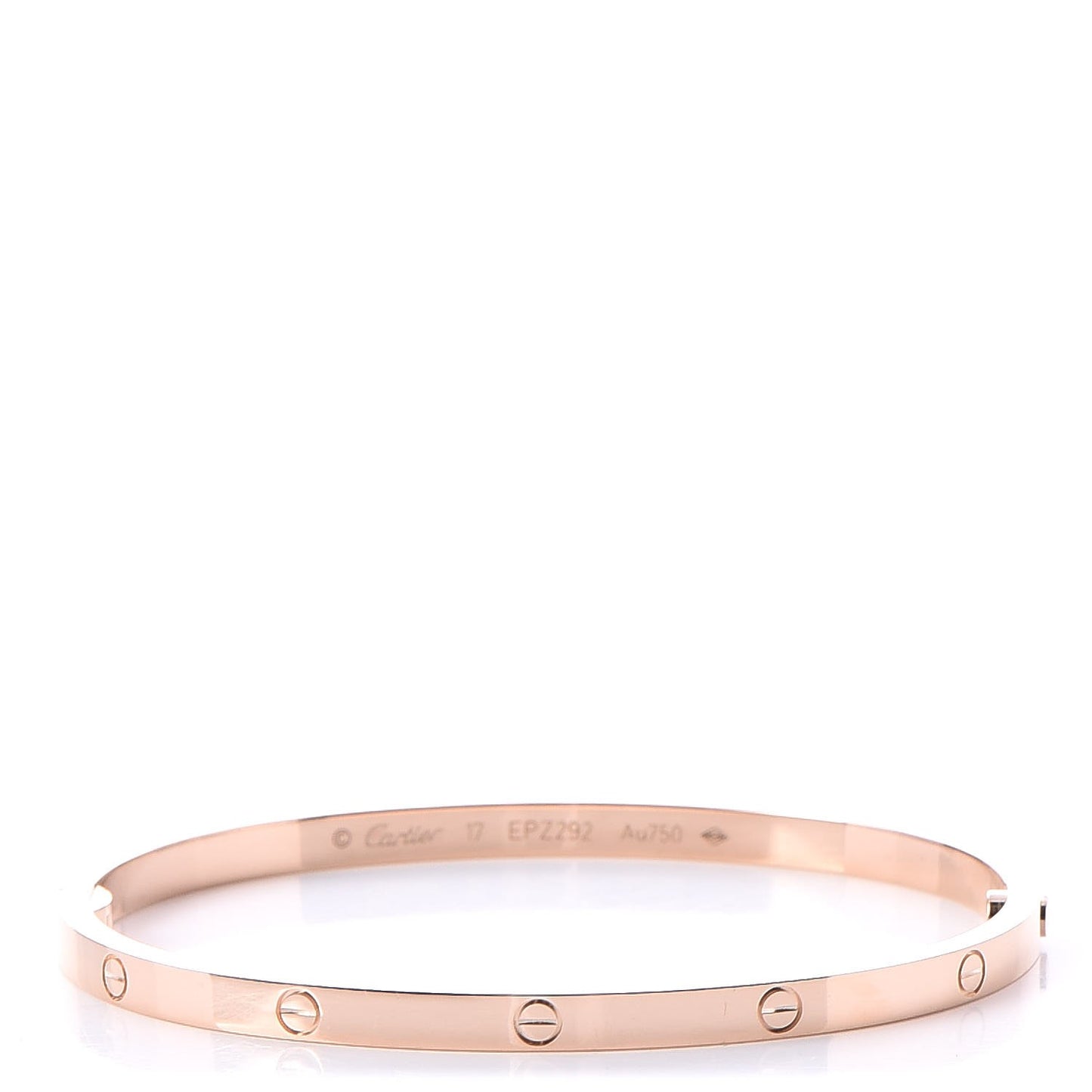 18K Pink Gold Small LOVE Bracelet 17