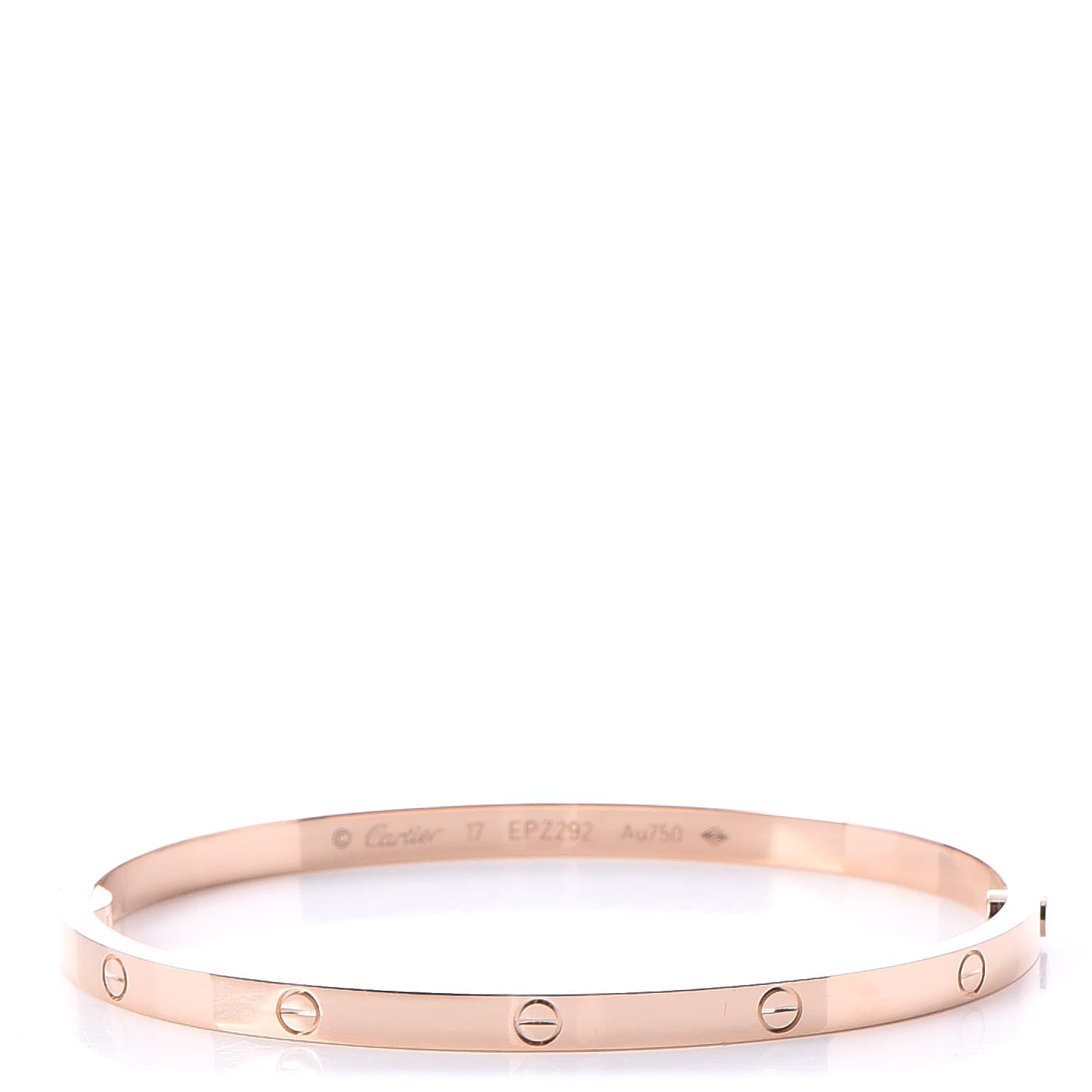 Cartier 18K Pink Gold Small LOVE Bracelet 17 1 of 10