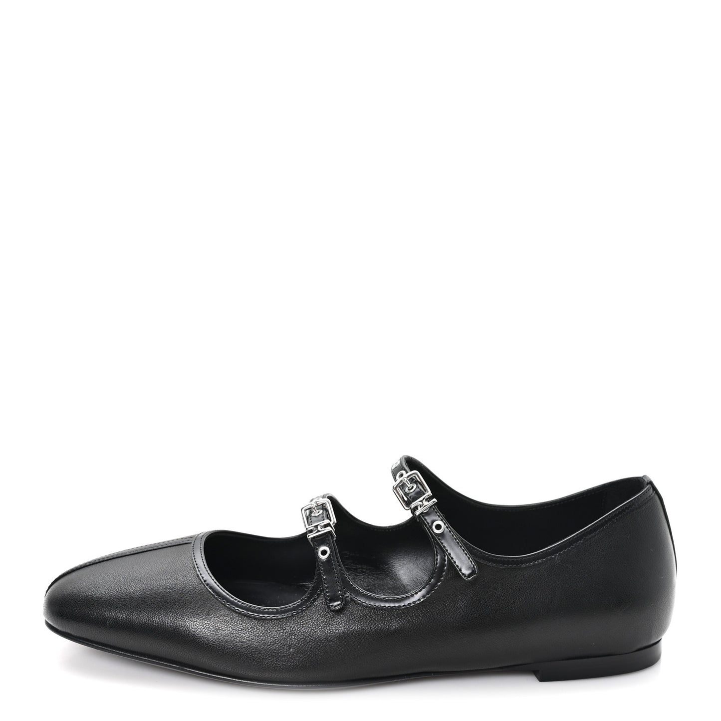 Nappa Toscan Calfskin Lilia Ballet Flats 38 Black