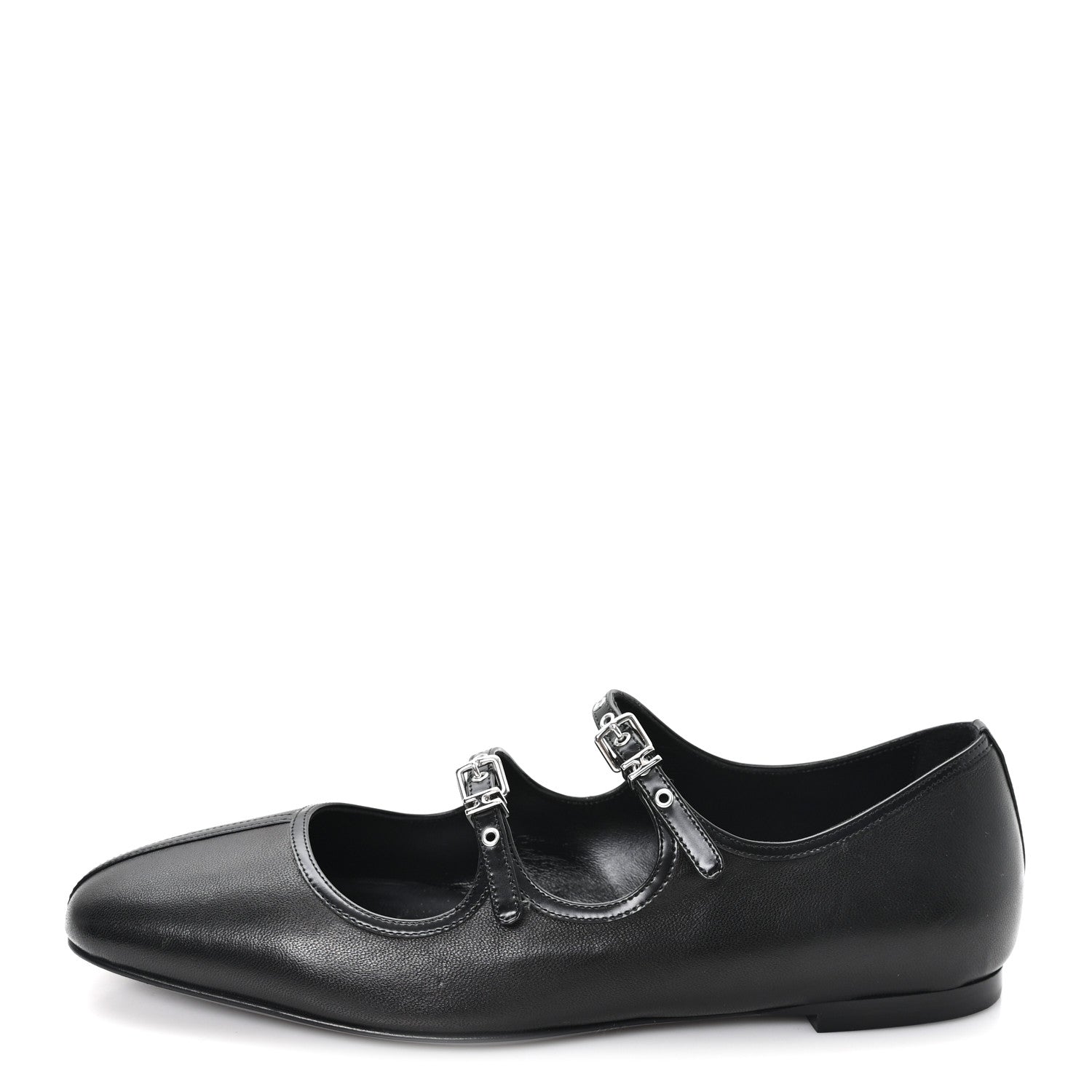Hermes Nappa Toscan Calfskin Lilia Ballet Flats 38 Black 1 of 10