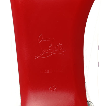 Christian Louboutin PVC Specchio Spikoo Flats 42 Silver 6 of 12