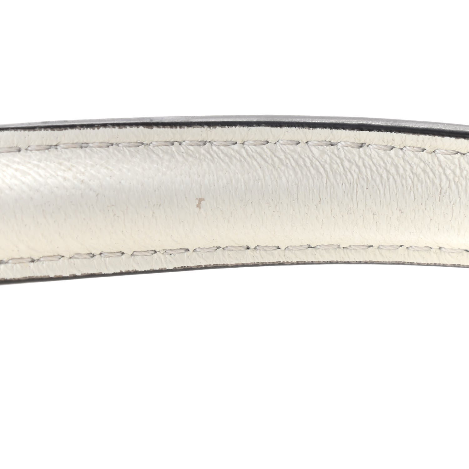 Fendi Nappa FF 1974 Embossed Mini Baguette White 9 of 16