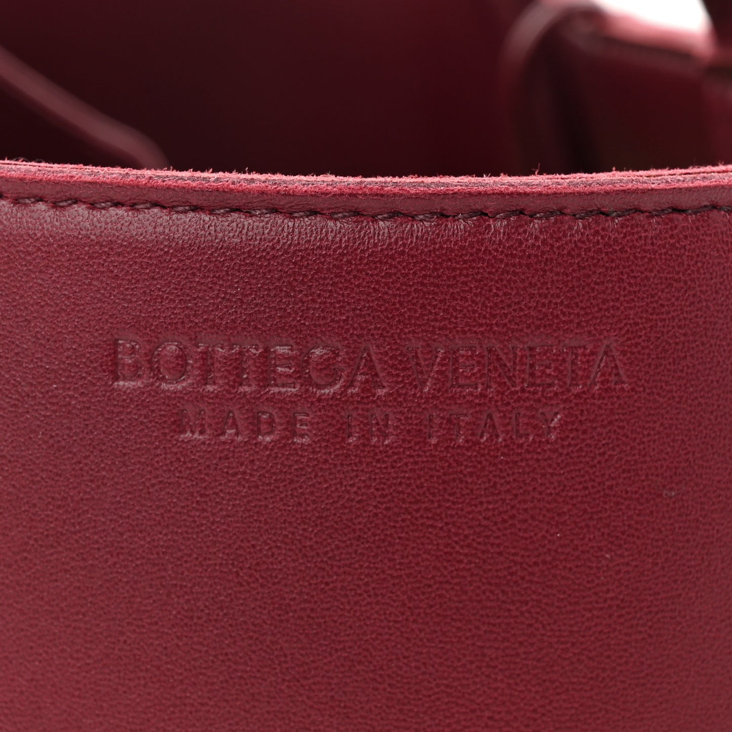 Smooth Calfskin Intrecciato Small Arco Tote Barolo
